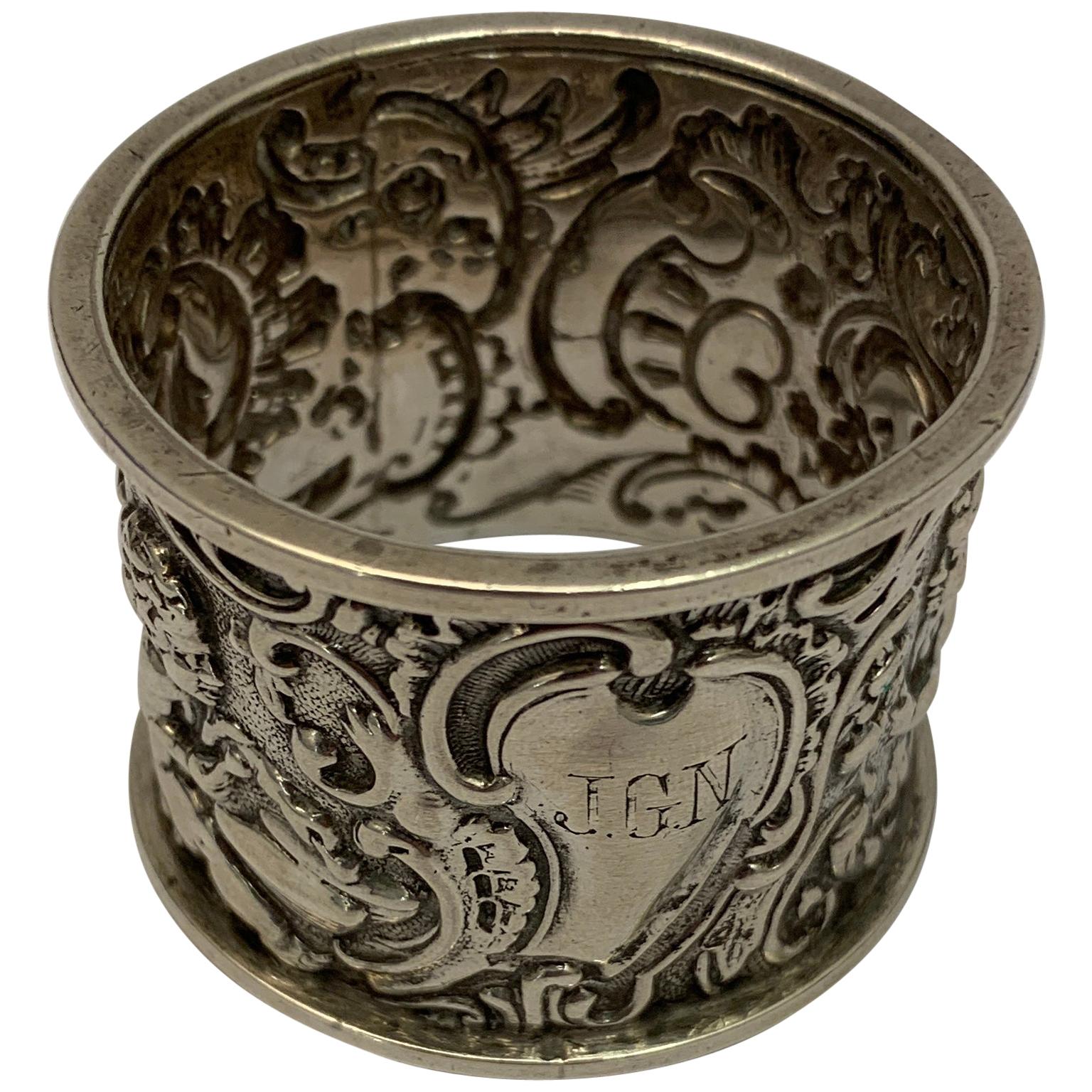 19th Century Silver Napkin Ring For Sale