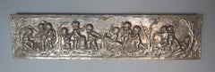 19th Century Silver Panel with Cherubs