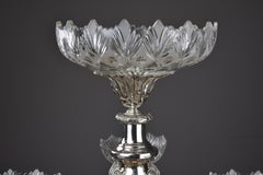 19th Century Silver Plate Golfing Candelabra Trophy / Centre Piece