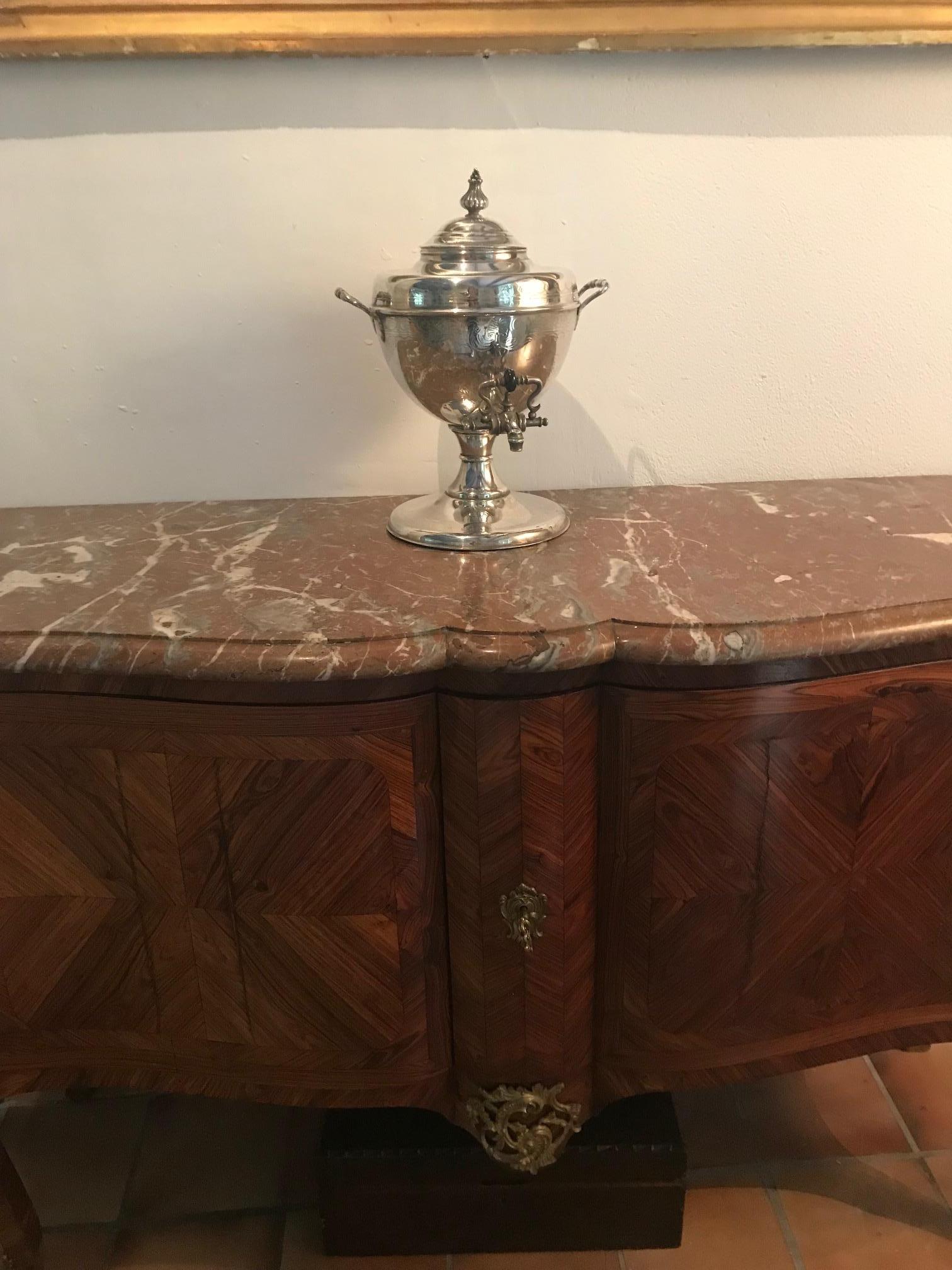 19th Century Silver Plate Samovar Tea Urn For Sale 2