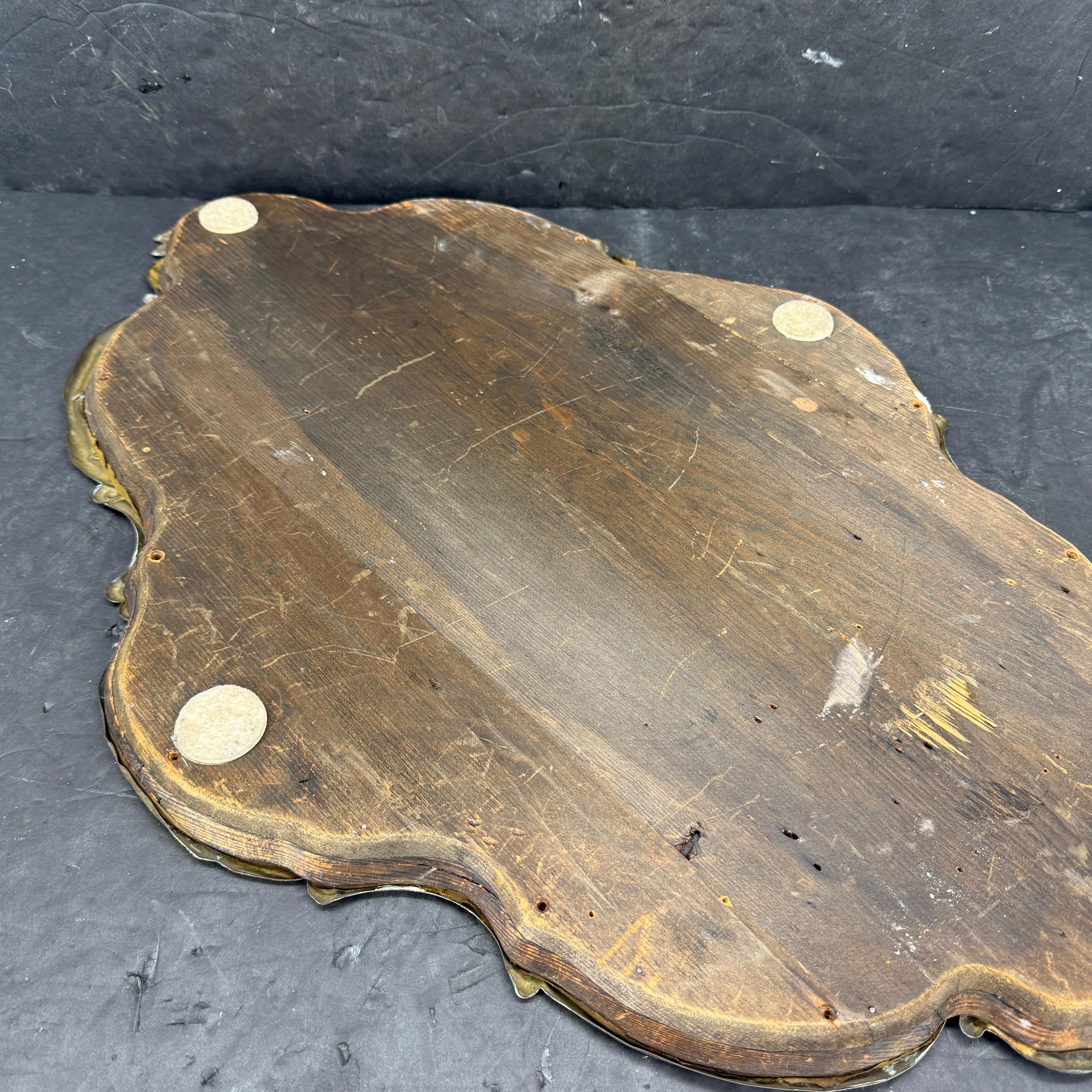 19th Century Silver Plate Tableau Mirrored Tabletop Tray For Sale 7