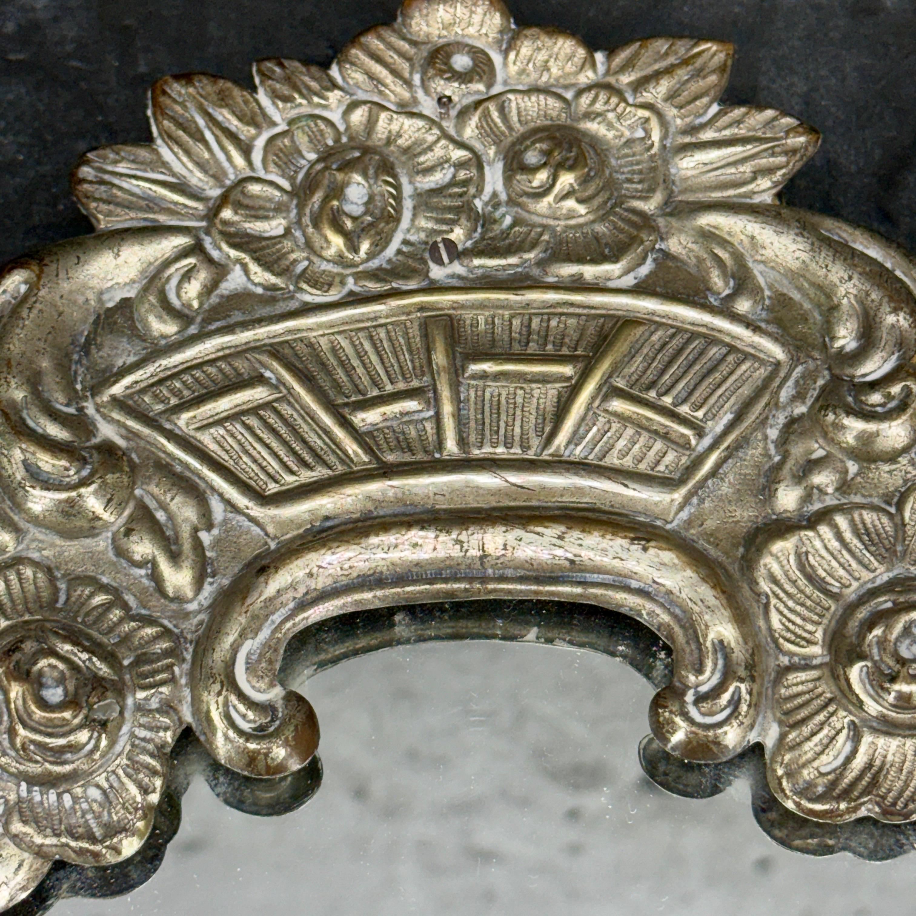 19th Century Silver Plate Tableau Mirrored Tabletop Tray For Sale 10