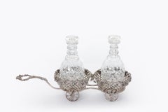 19th Century Silver Plate Wine Coaster by J. Sherwood & Sons, Birmingham