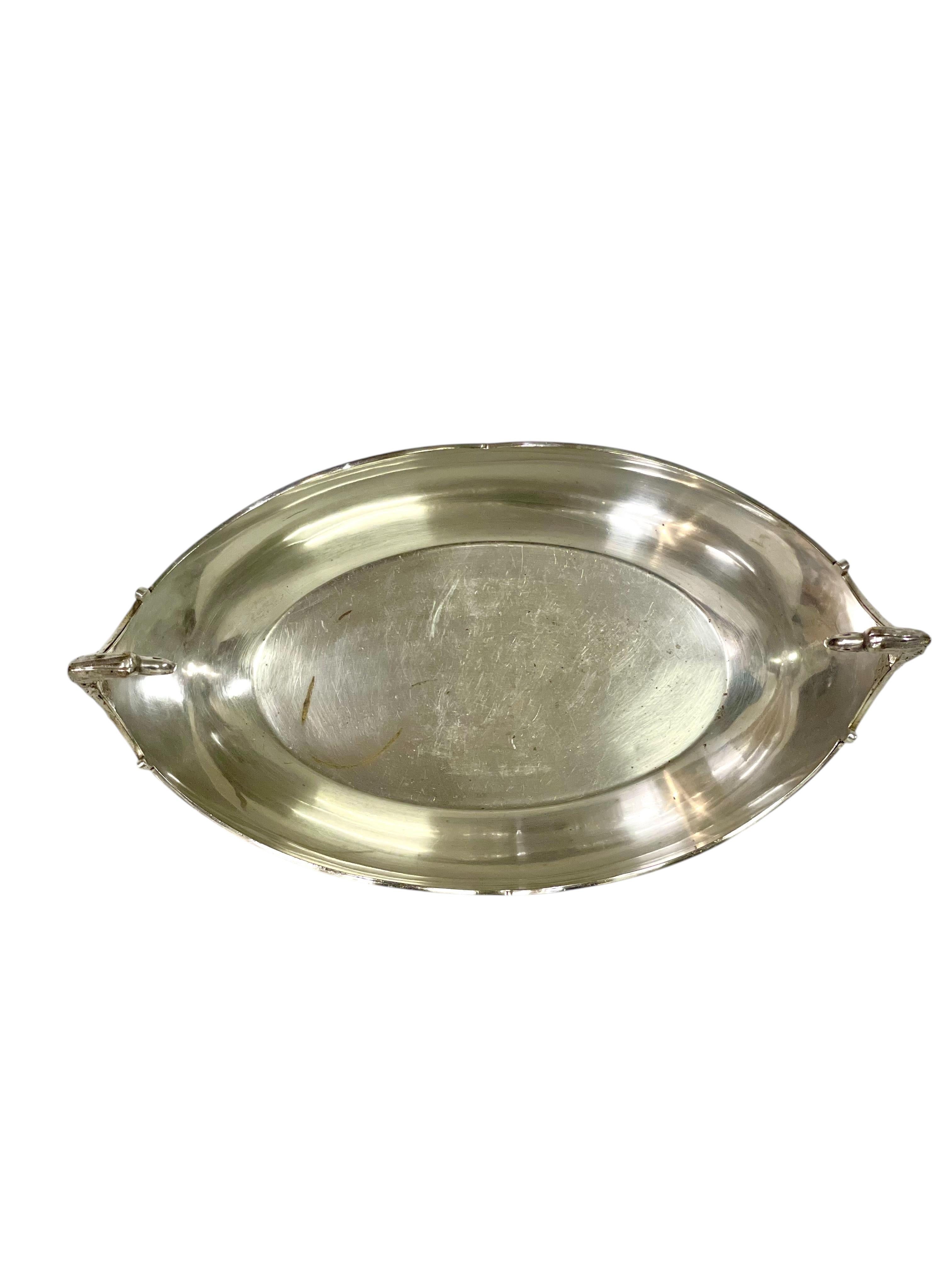 Versilberter Korb mit Adlergriffen aus dem 19. im Angebot 7