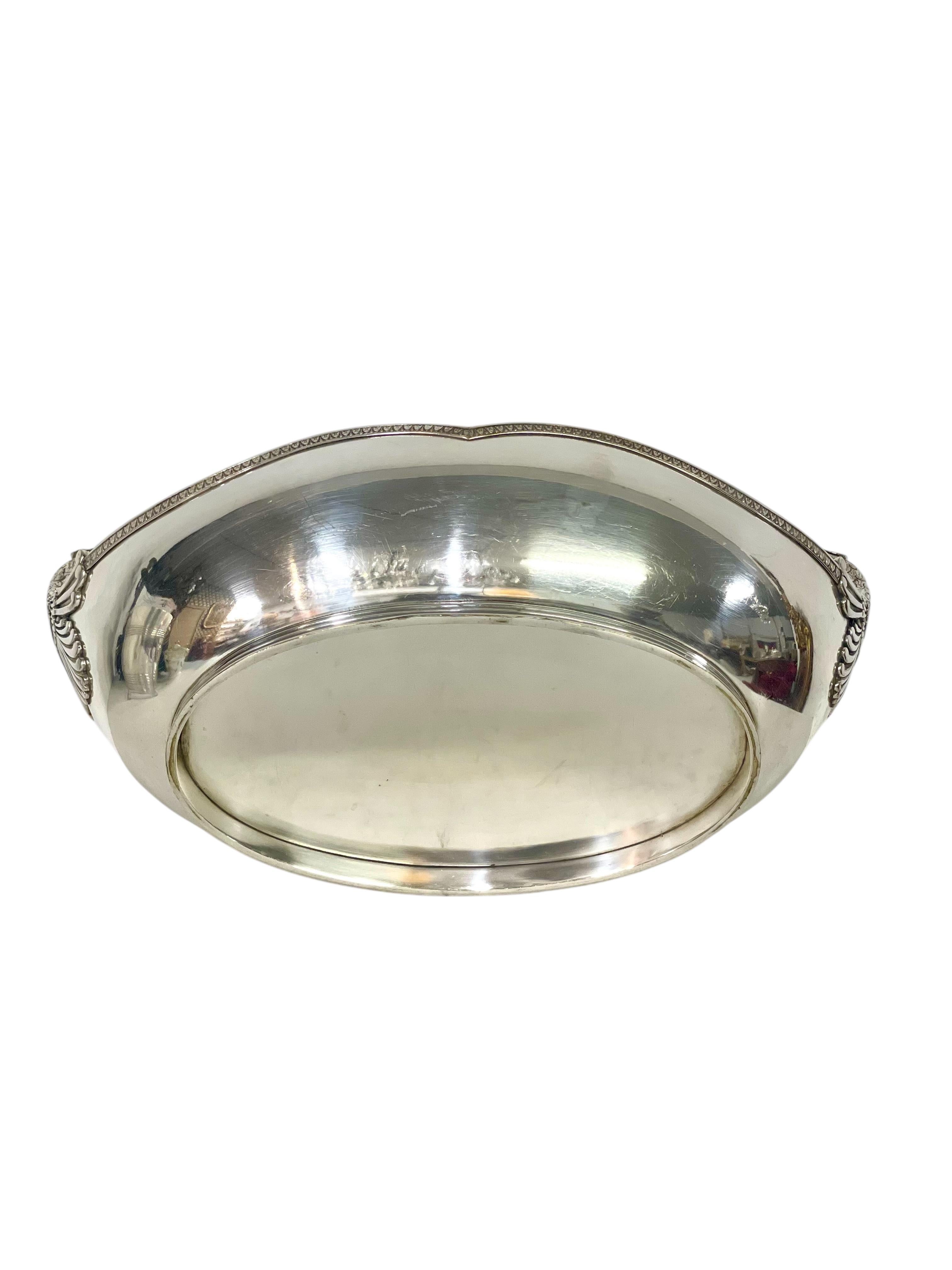 Versilberter Korb mit Adlergriffen aus dem 19. im Angebot 9