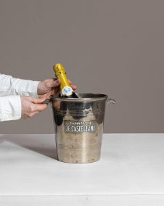 19th Century Silver-Plated Ice Bucket, Regency Style, France, Urn-Form