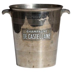 19th Century Silver-Plated Ice Bucket, Regency Style, France, Urn-Form