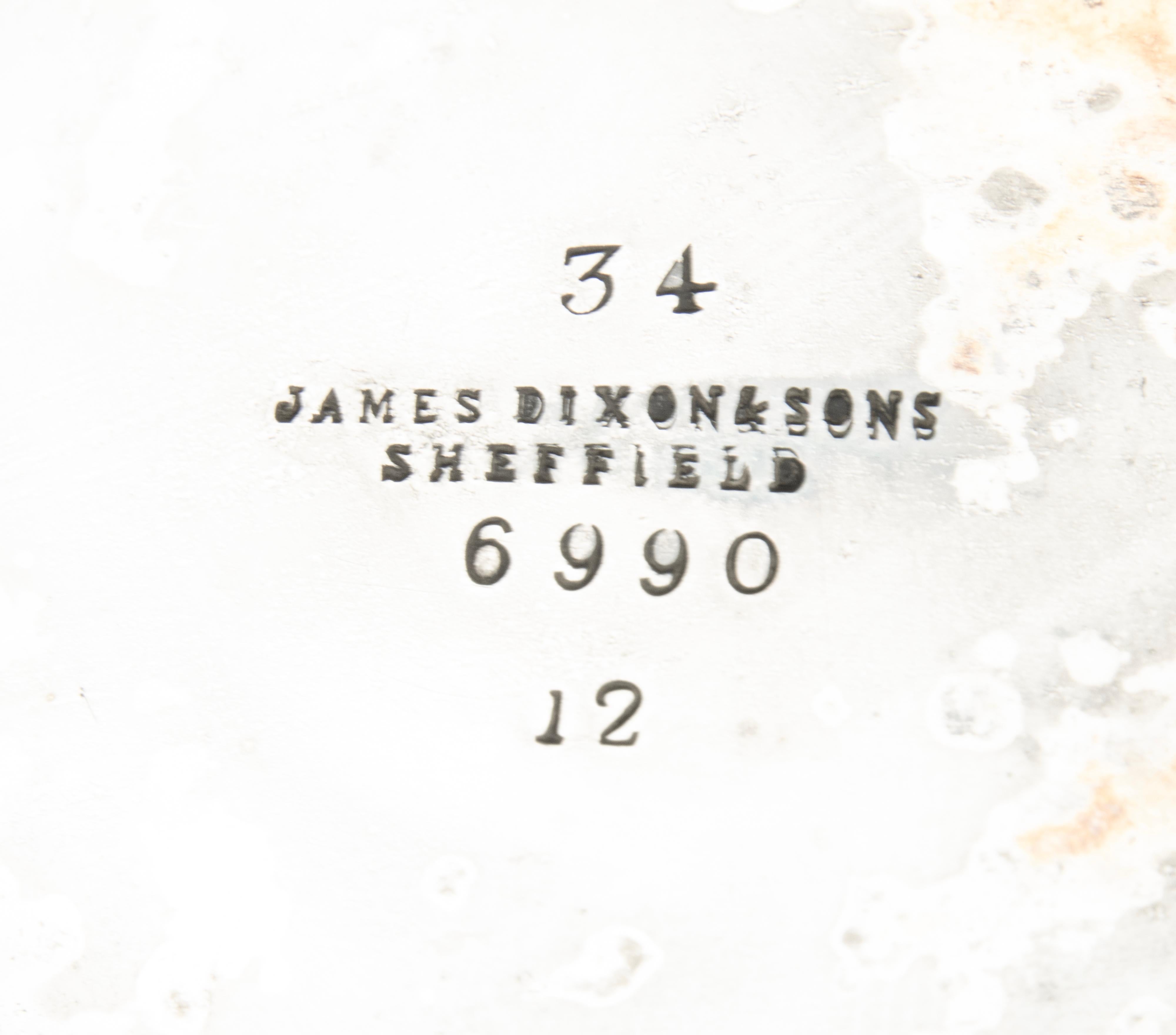 Teiera a bollitore placcata in argento del XIX secolo su supporto - James Dixon & Sons Sheffield in vendita 1