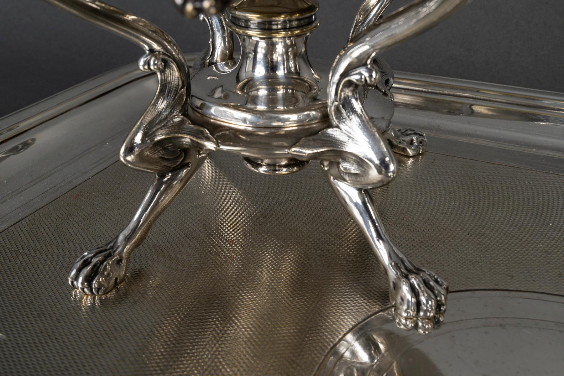 Servicio de té y café chapado en plata del siglo XIX de Christofle, Napoleón III. en venta 6