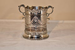 19th Century Silver Plated Wine Bottle Holder
