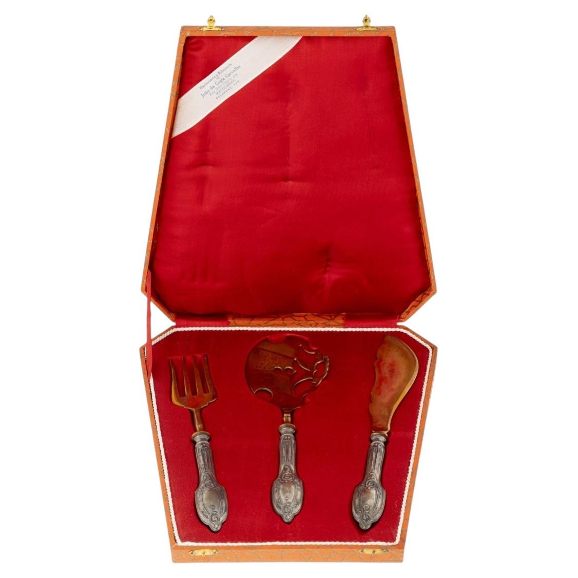 19th Century - Silver Serving Cutlery Set For Sale