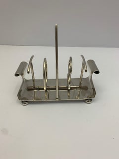 19th Century Silver Toast Rack of Unusual Design