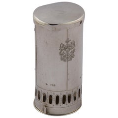 19th Century Silver Travel Lamp