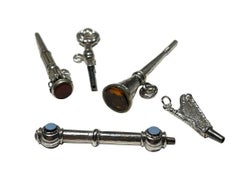 19th Century Silver Watch Keys