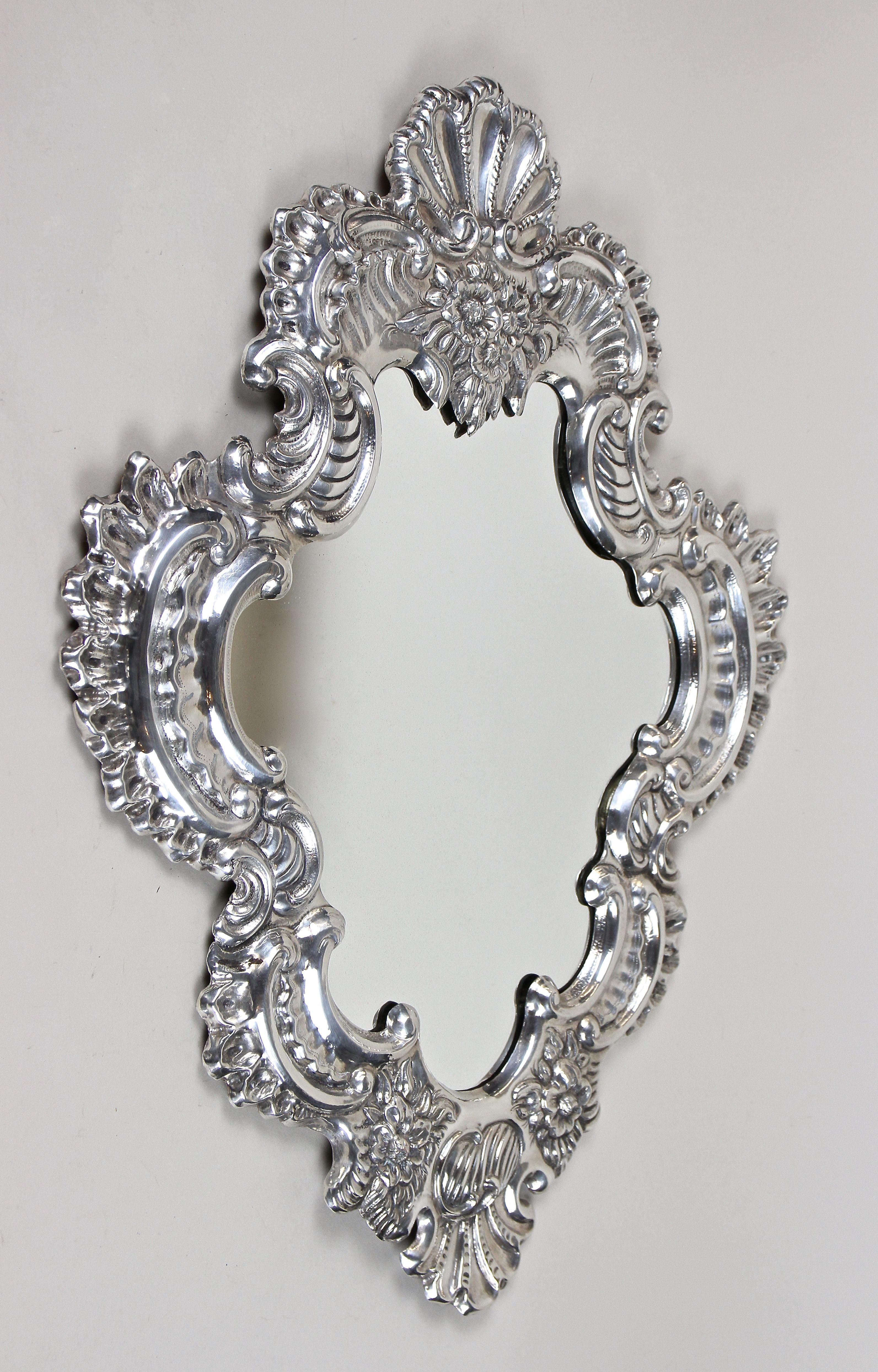 19th Century Silvered Venetian Wall Mirror, Italy, circa 1890 For Sale 10