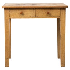 19th Century Simple Swedish Faux Paint Side Table
