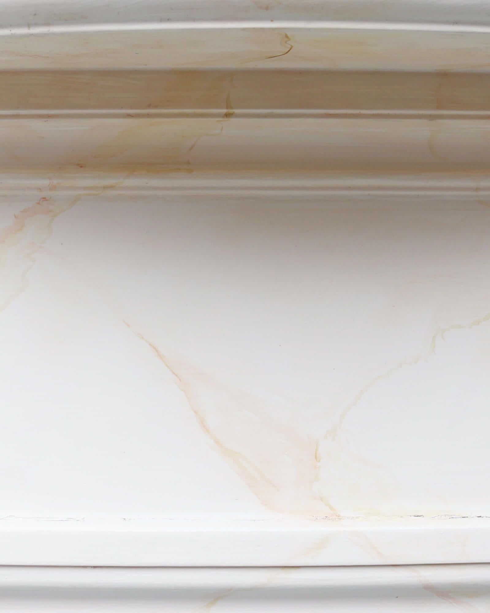 19th Century Simulated Marble Painted Fire Mantel For Sale 2