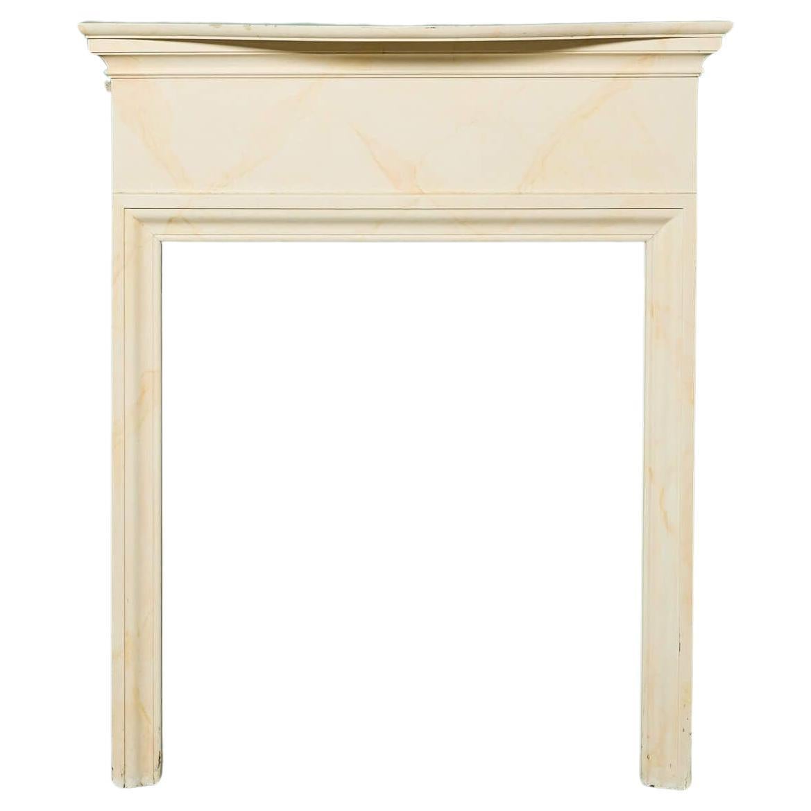 19. Jahrhundert Simulierter Marmor Gemaltes Feuer Mantel im Angebot