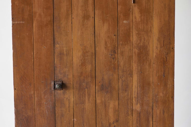 19th Century Single Door Cupboard with Mustard Finish at 1stDibs