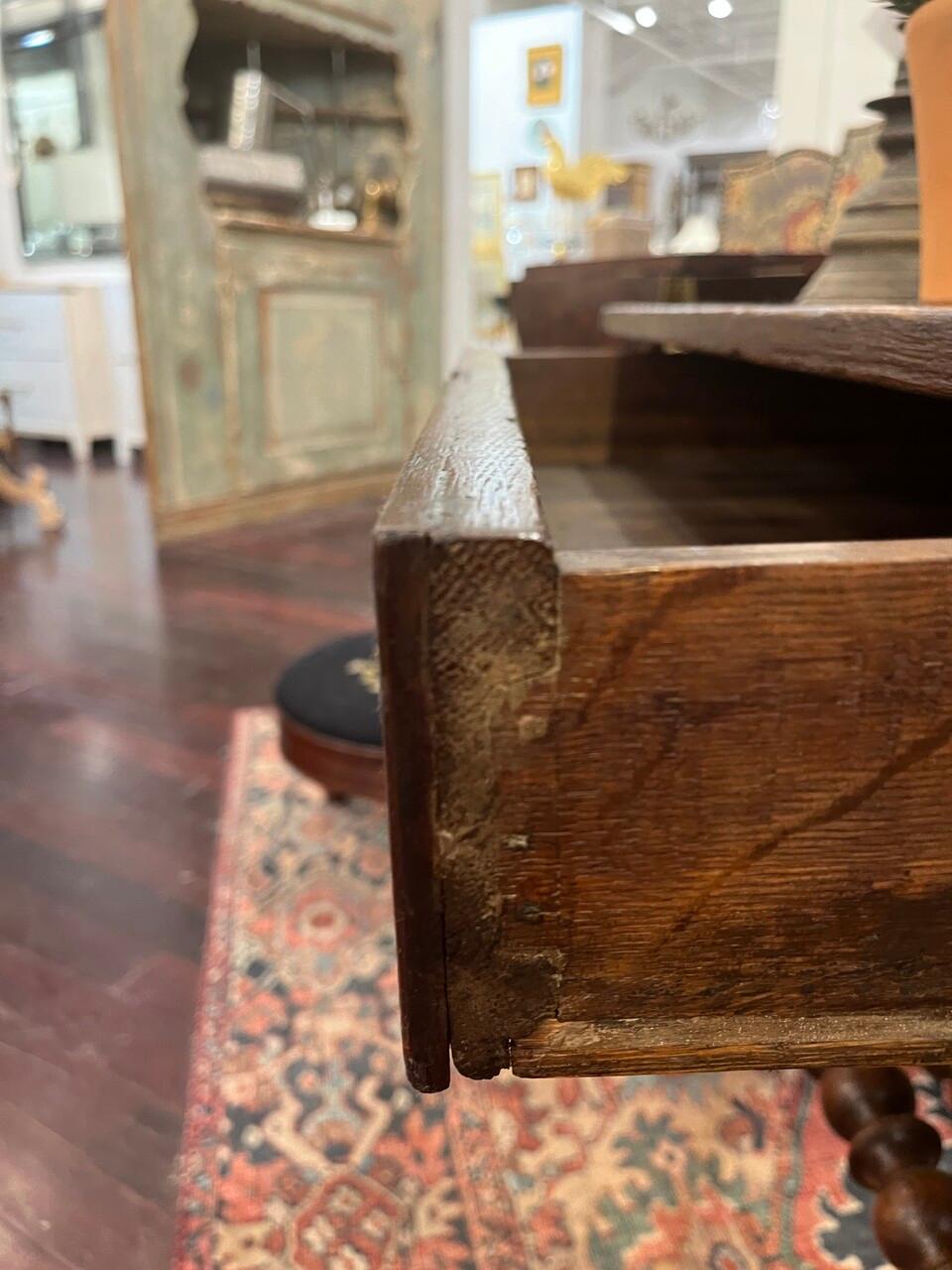 19th Century Single Drawer Bobbin Leg Table 5