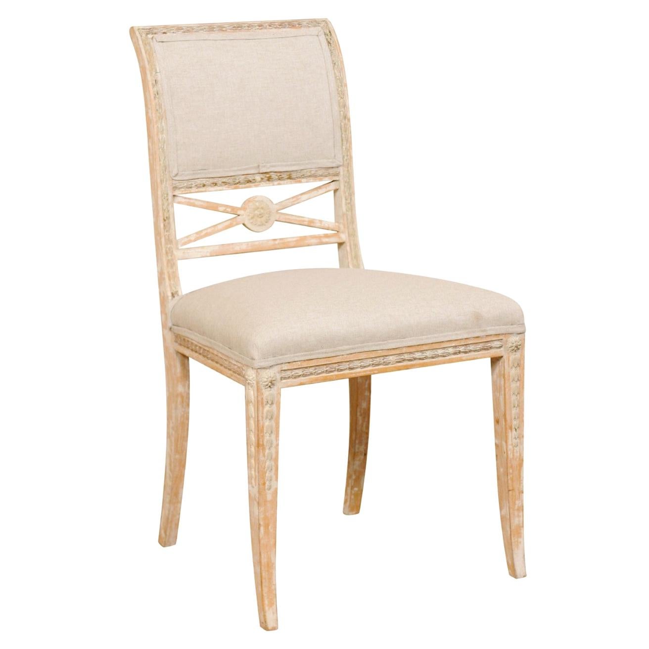 19th Century Single Swedish Gustavian Bellman Chair