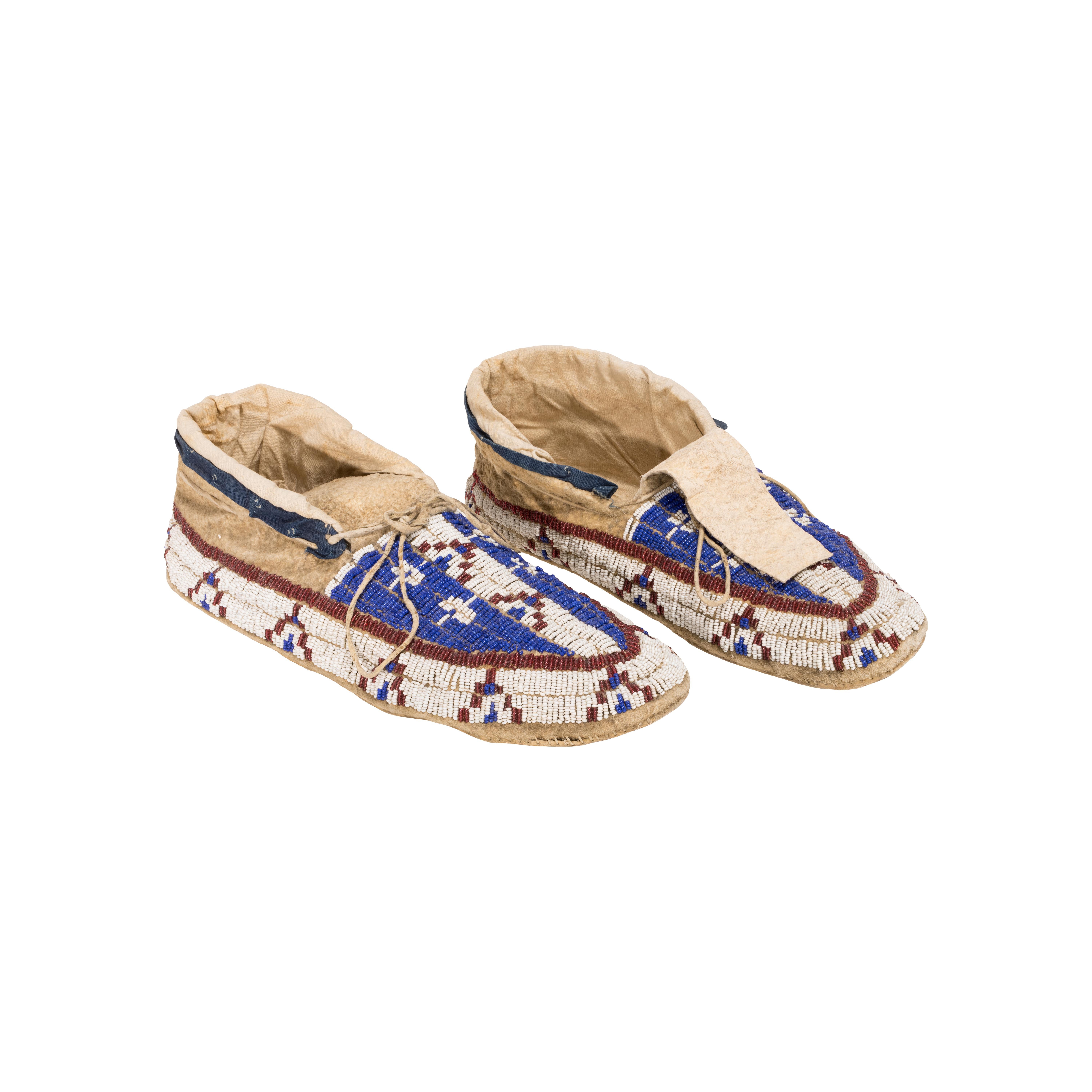 fully beaded moccasins