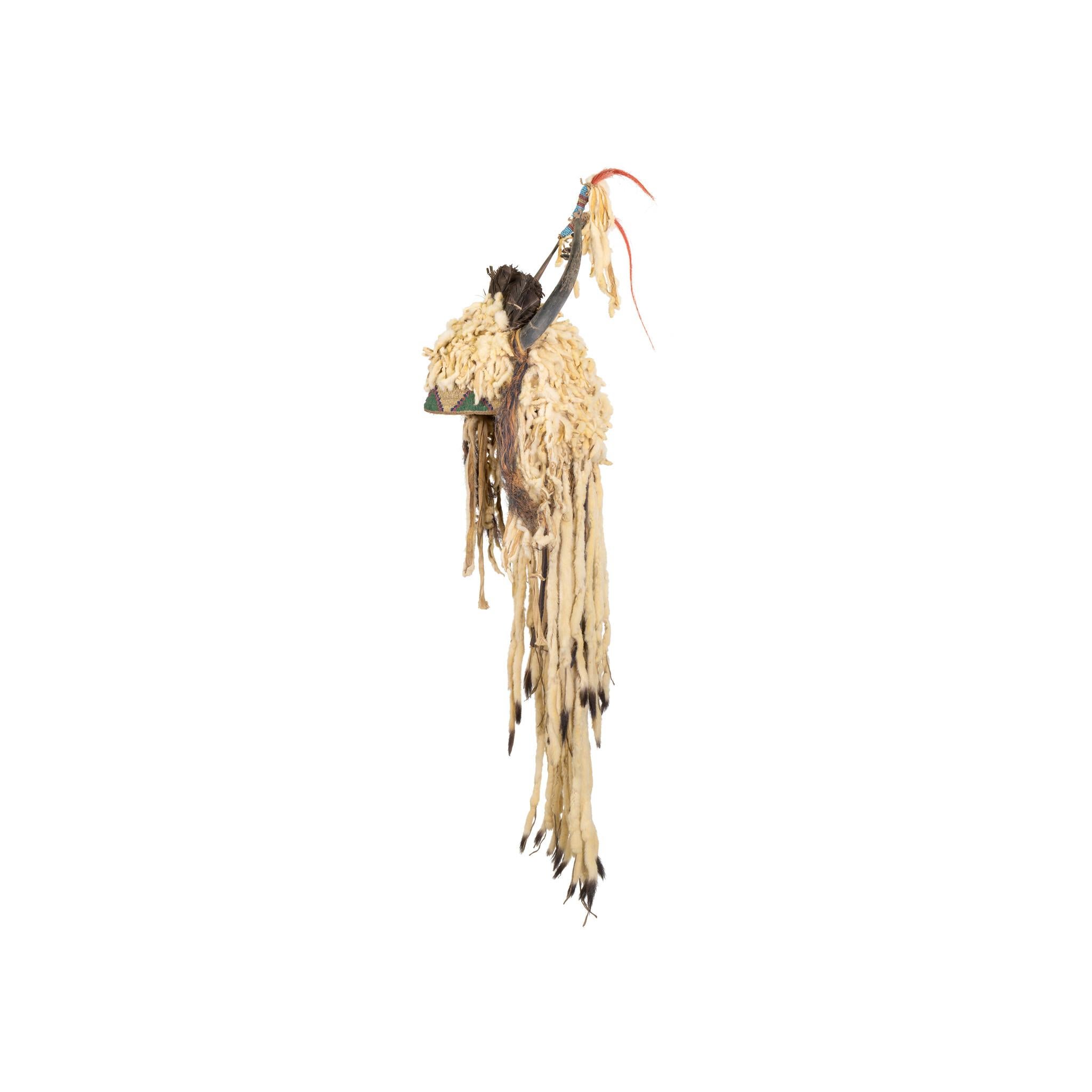 Sioux Geteilter Hornkopfschmuck aus dem 19. Jahrhundert (Indigene Kunst (Nord-/Südamerika)) im Angebot