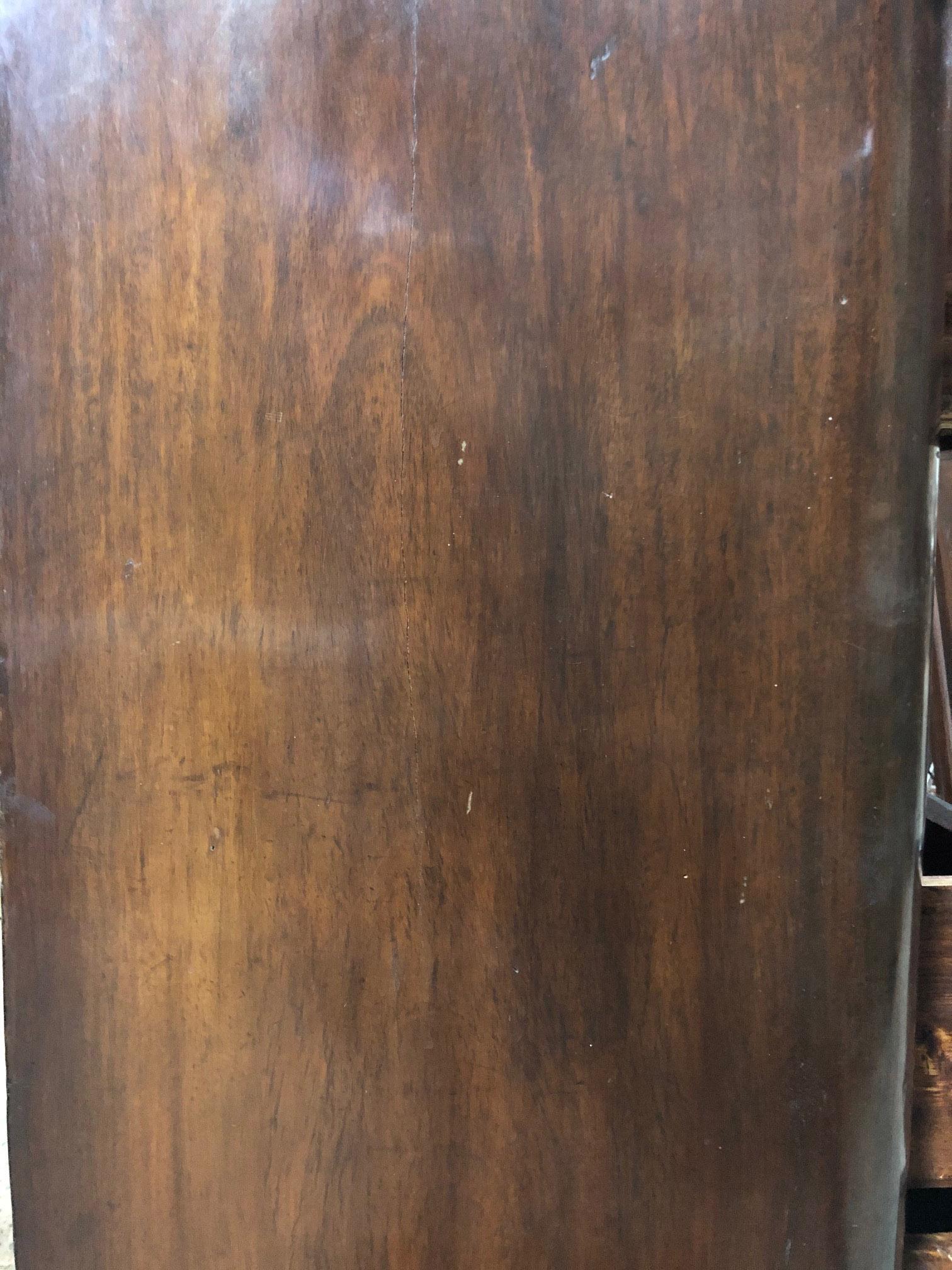 1880's  Century Six-Drawer Walnut Cabinet Restored, Wax Polished, from Tuscany In Good Condition In Buggiano, IT