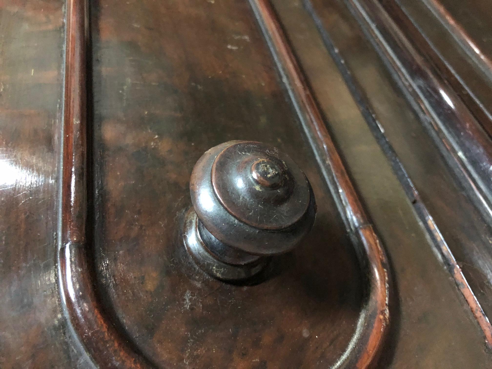 1880's  Century Six-Drawer Walnut Cabinet Restored, Wax Polished, from Tuscany 3