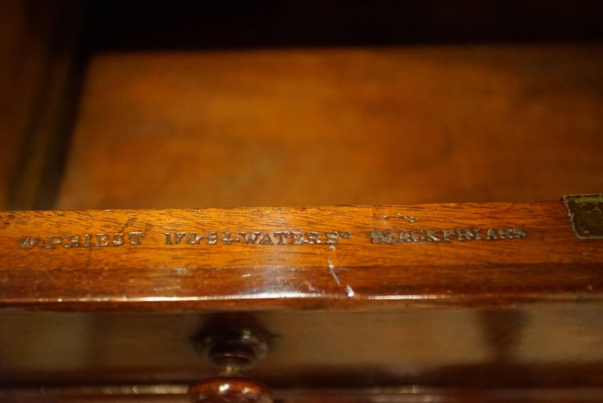 19th Century Six-Drawer Writing Table For Sale 1