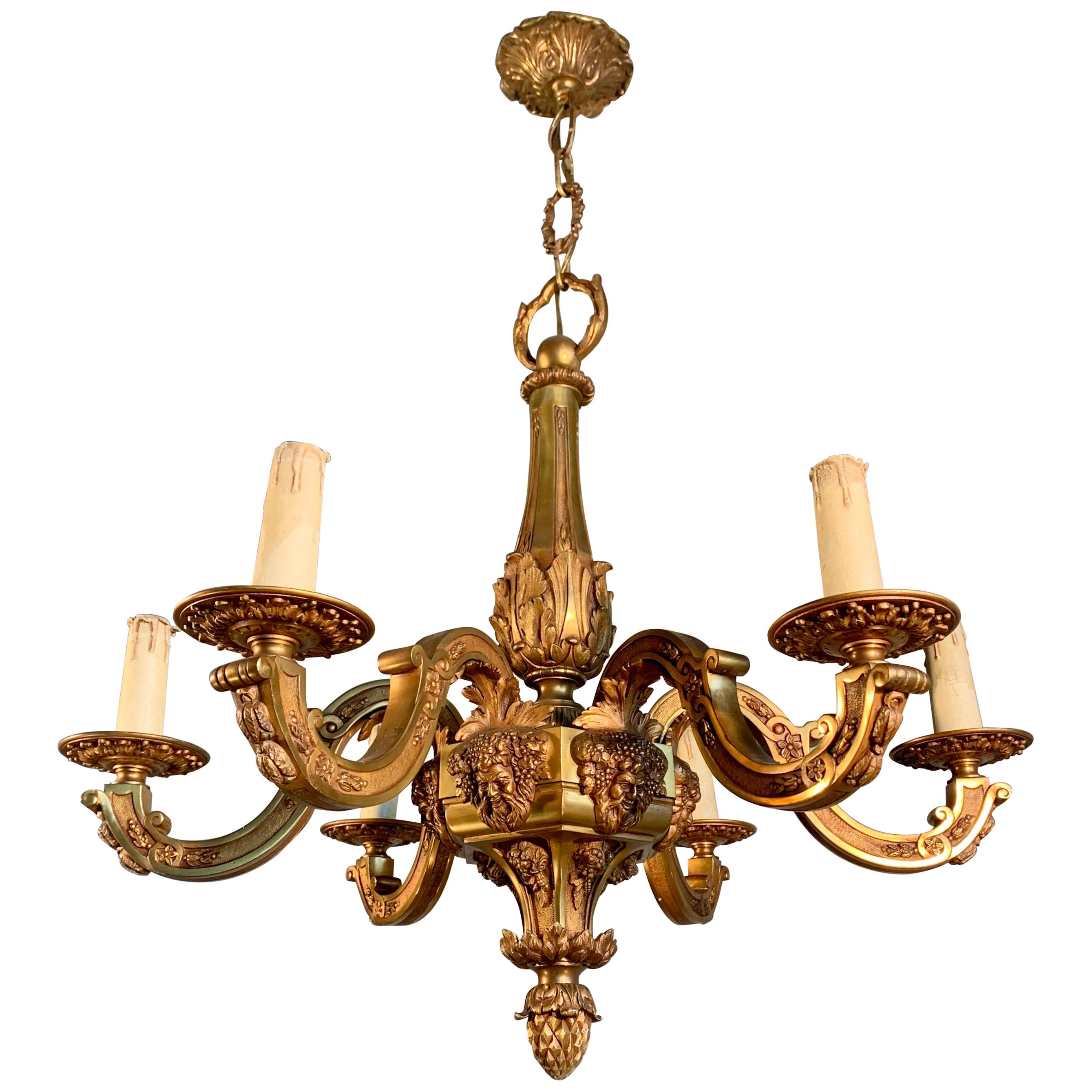 vintage bronze chandelier