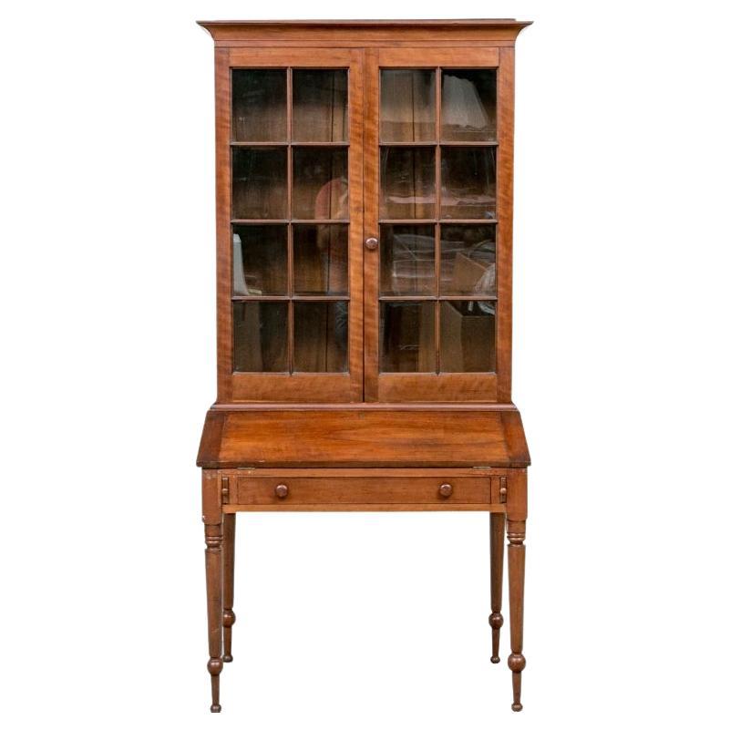 19th Century Slant Front Country Plantation Cupboard For Sale