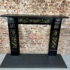 19th Century Slate & Marble Fireplace Mantlepiece