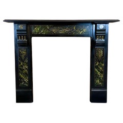 Antique 19th Century Slate & Marble Fireplace Mantlepiece