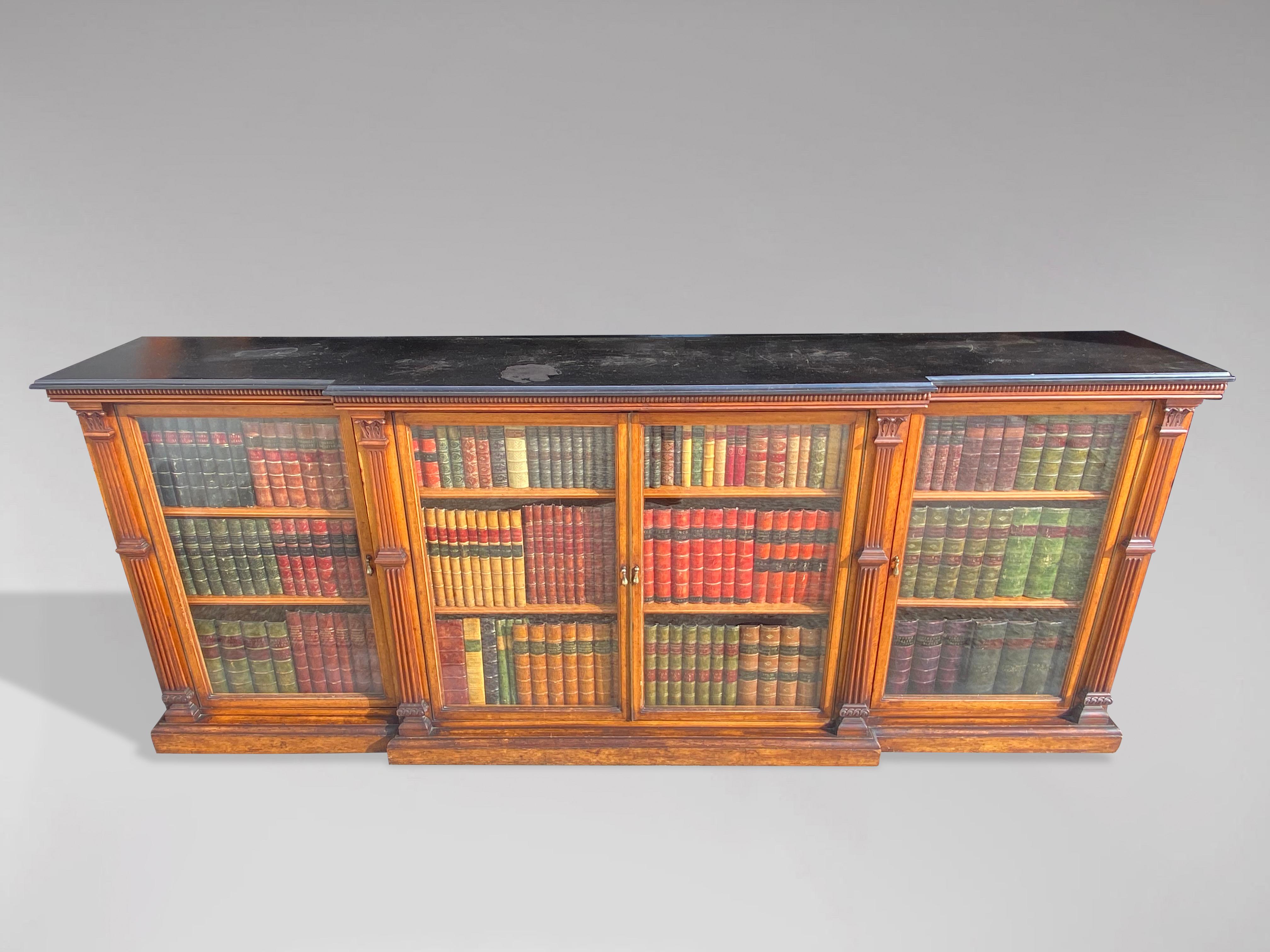 antique low bookcase