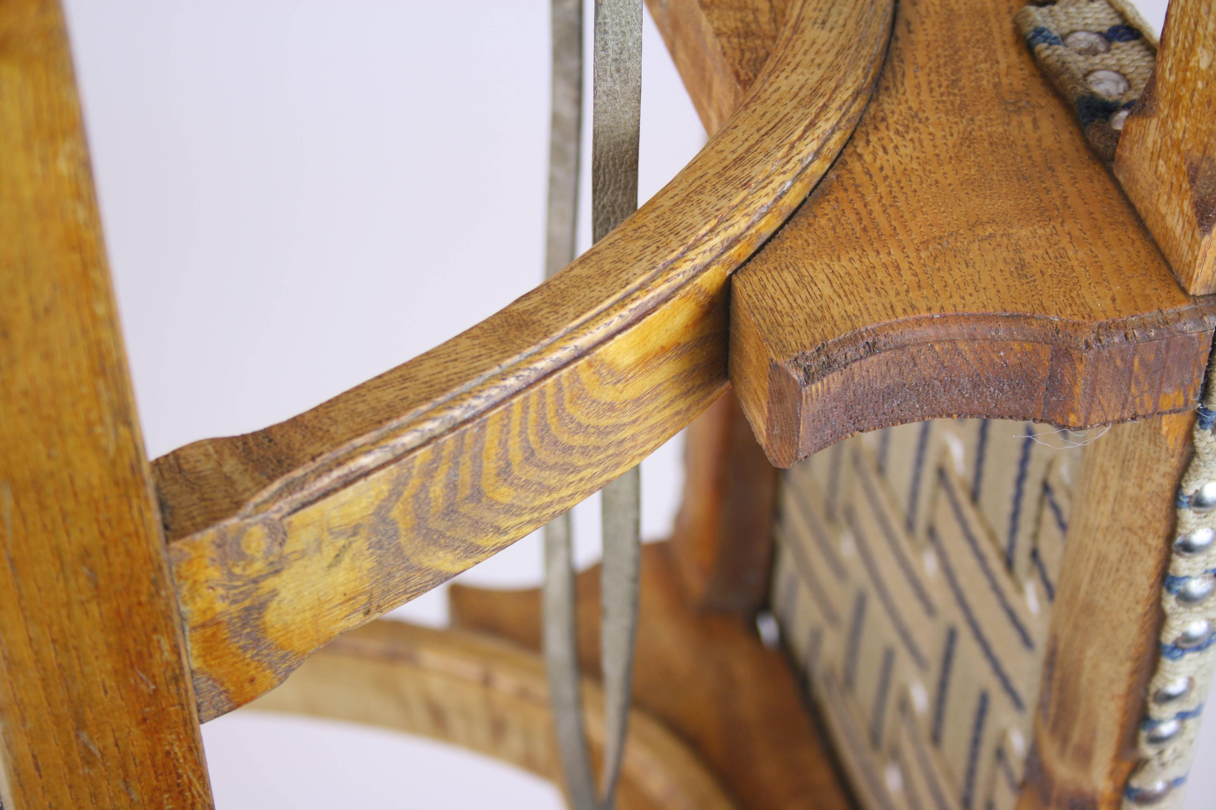 Carved 19th Century Sled Manufactured in Ramsau, Austria