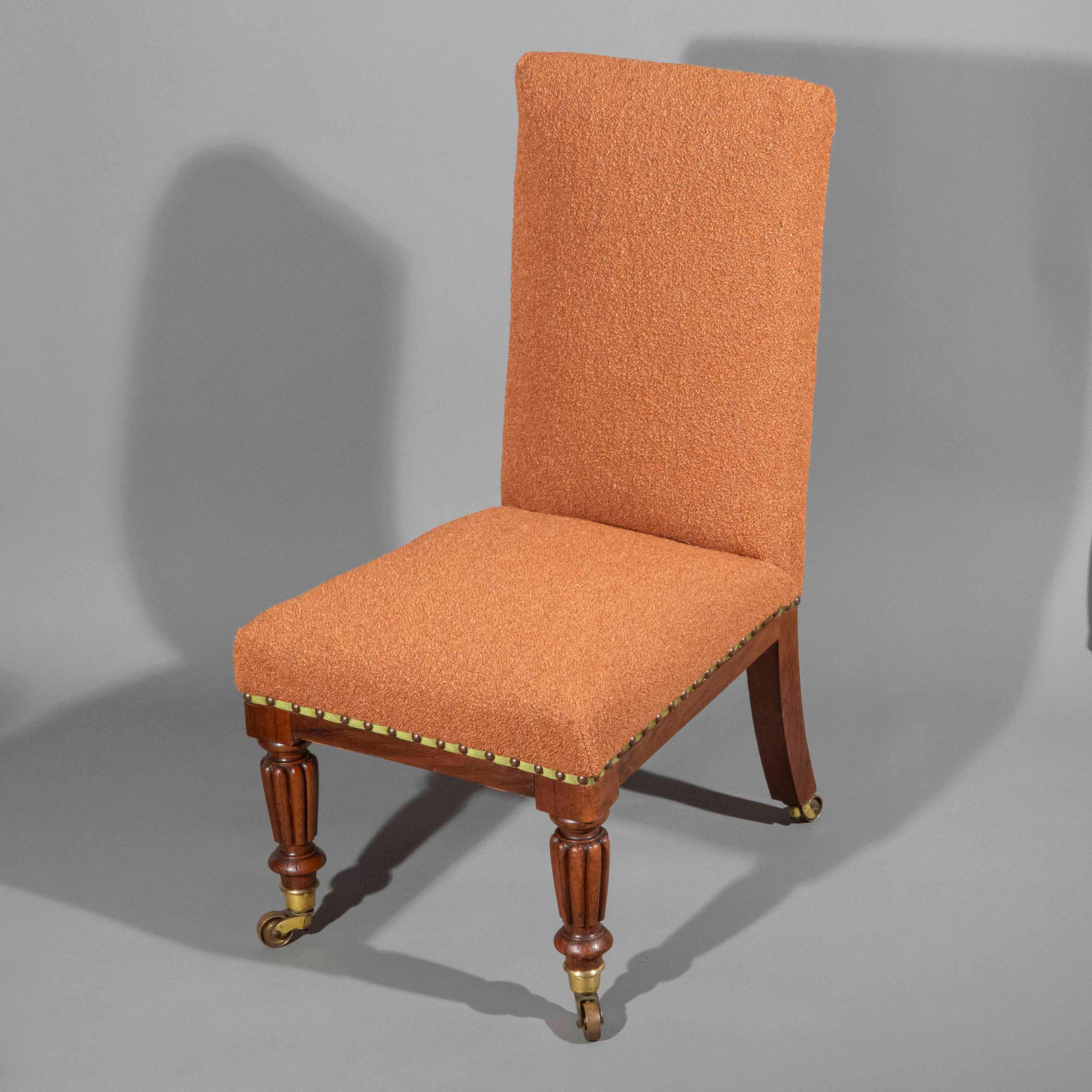 Rare 19th Century Slipper Chair, circa 1820 In Good Condition For Sale In Richmond, London