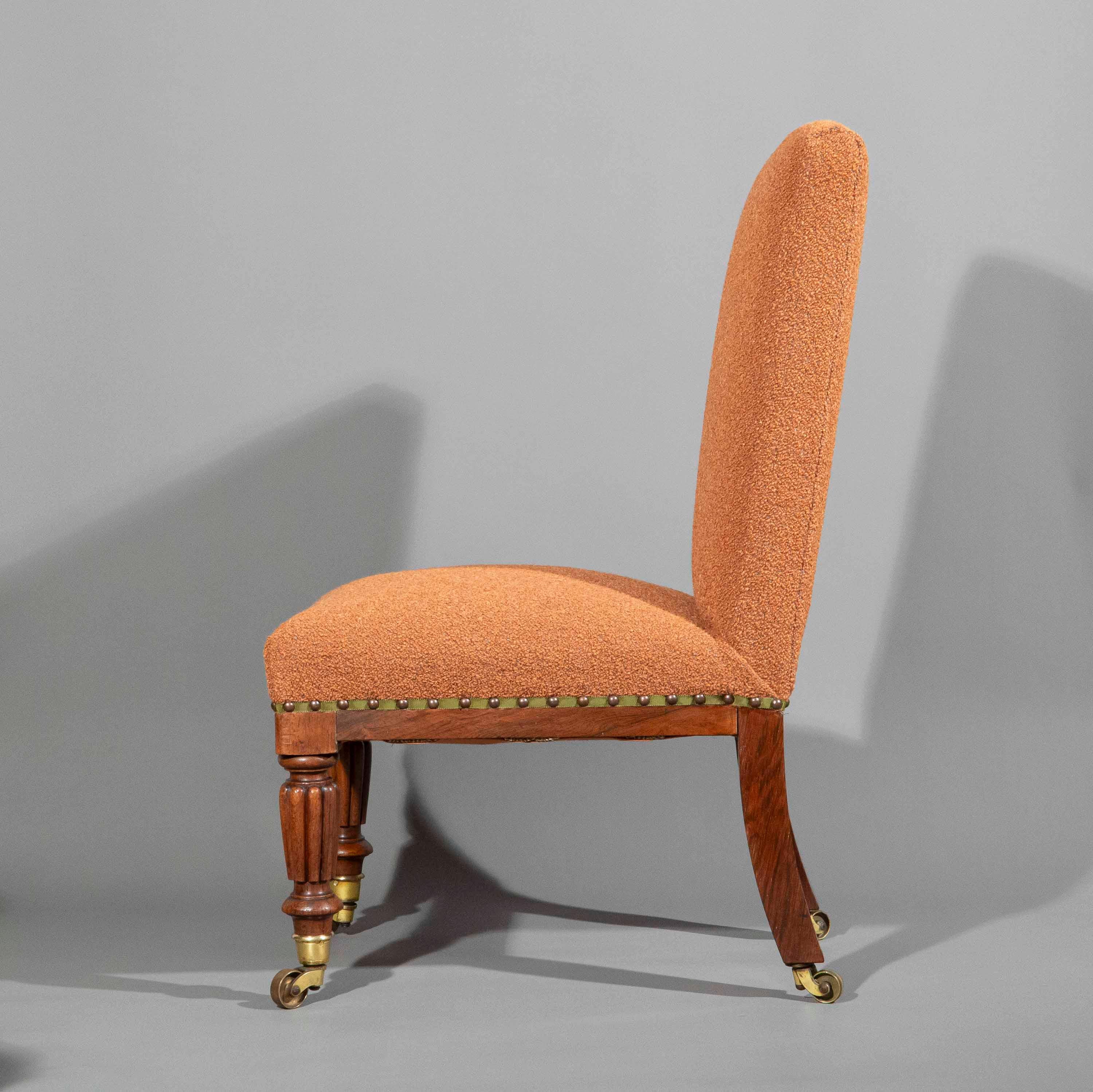 Early 19th Century Rare 19th Century Slipper Chair, circa 1820 For Sale