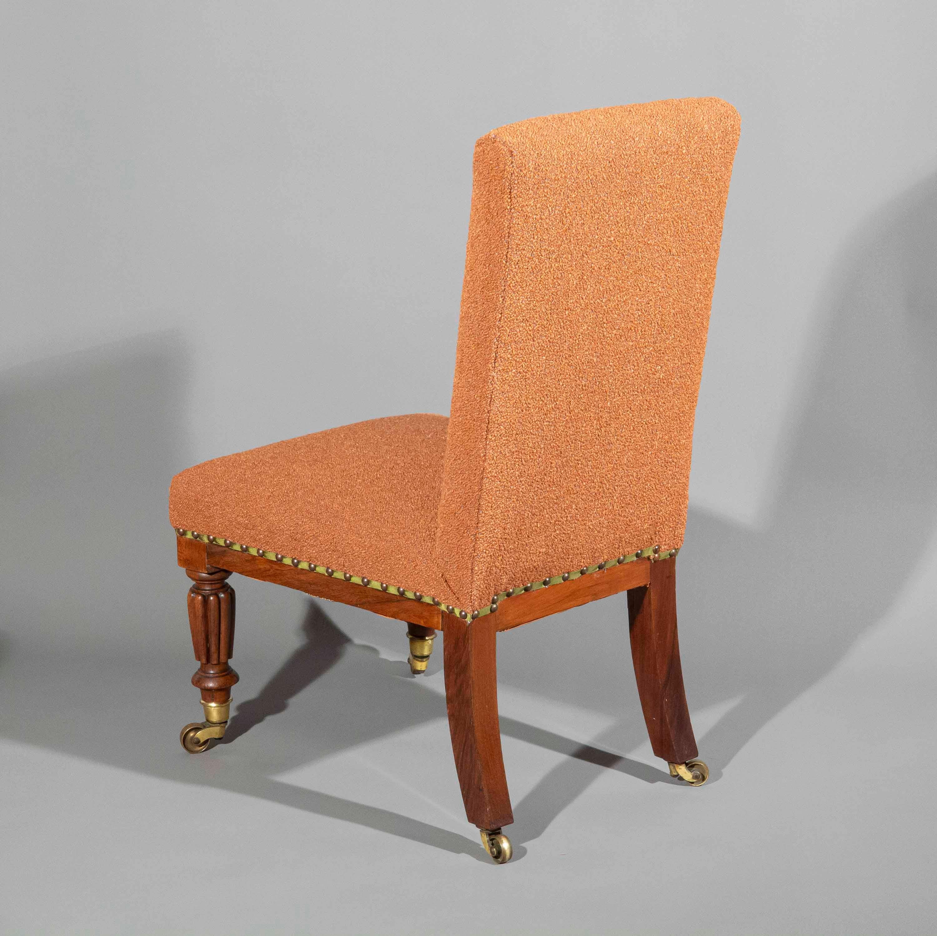 Rare 19th Century Slipper Chair, circa 1820 For Sale 1