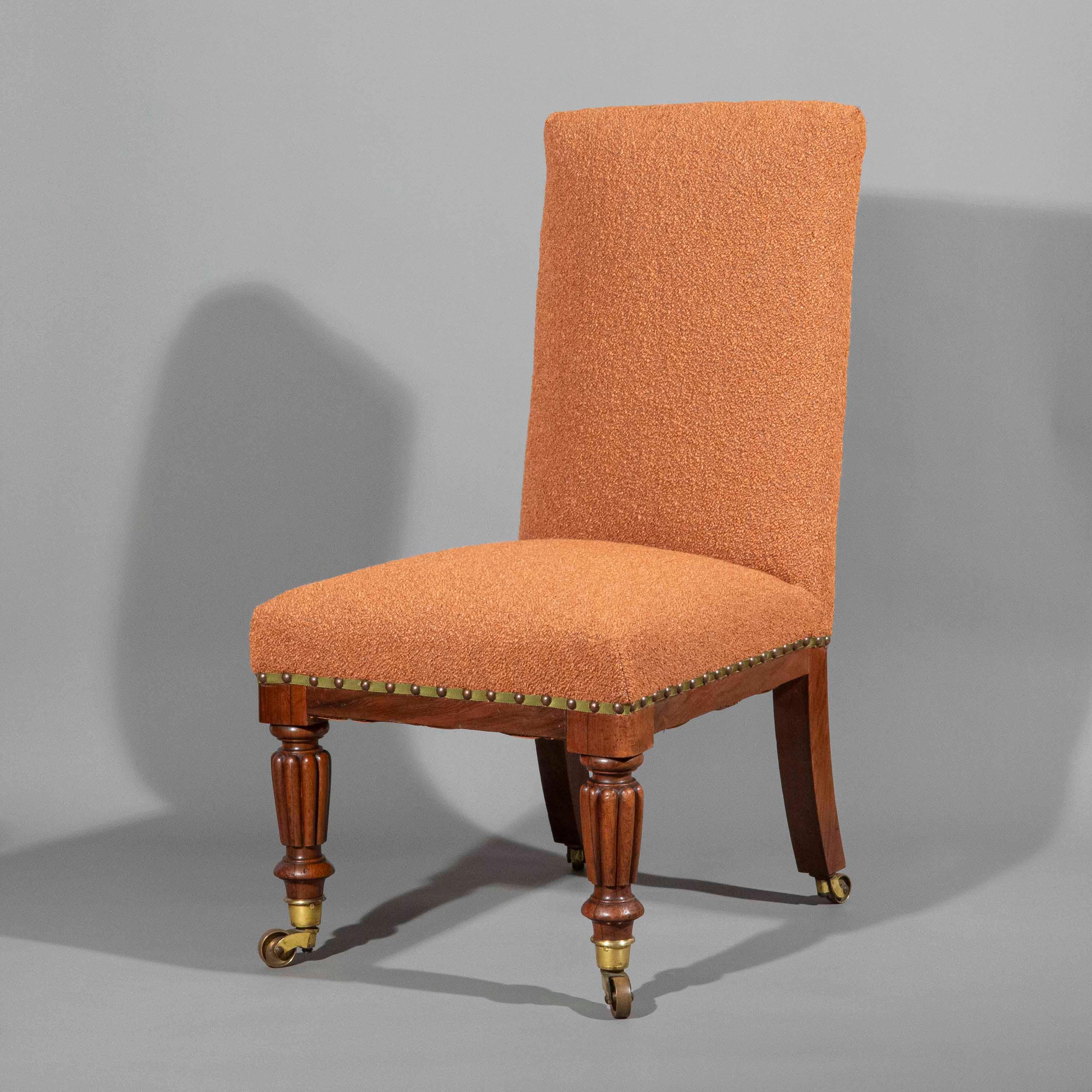 Rare 19th Century Slipper Chair, circa 1820 For Sale 2