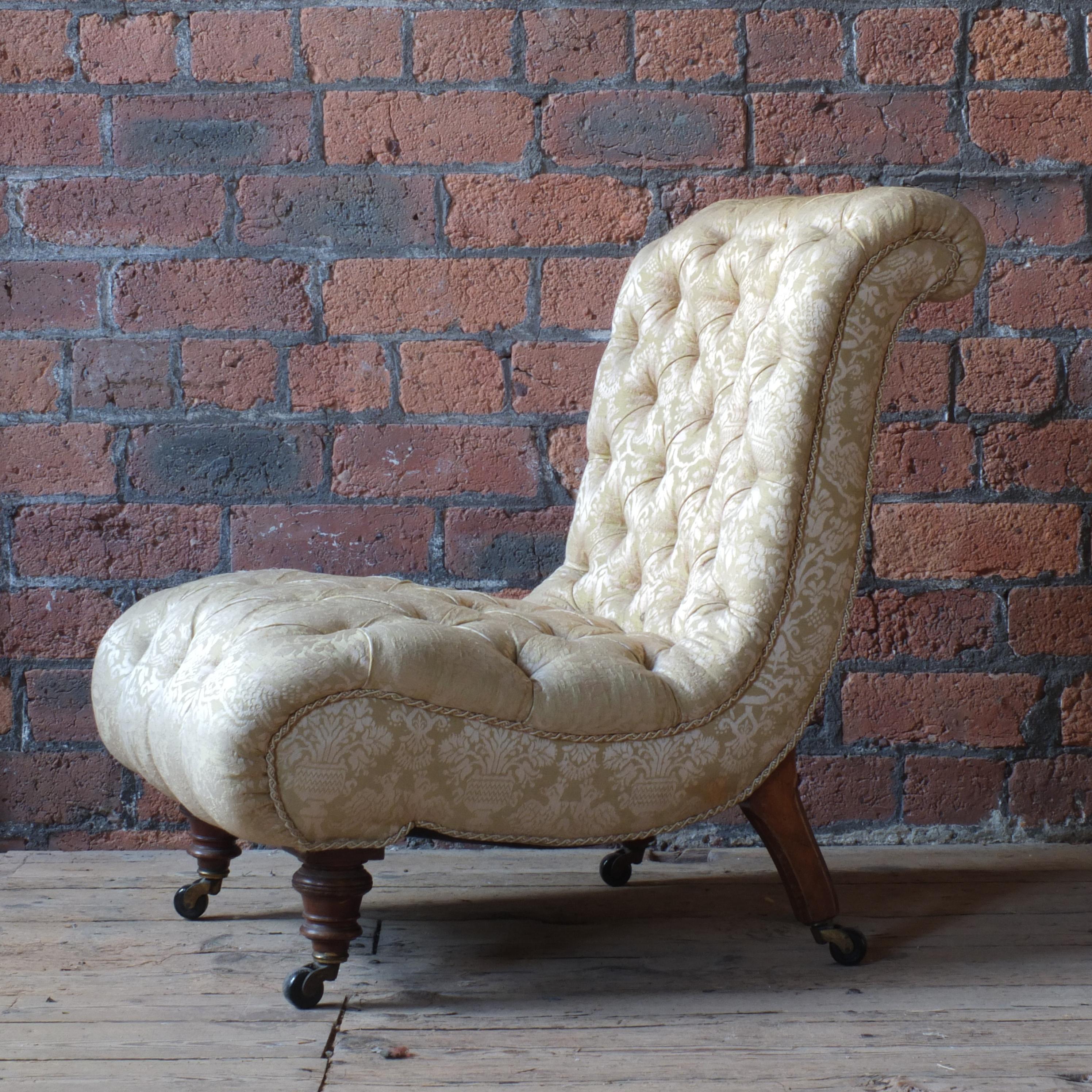 British 19th Century Slipper Chair
