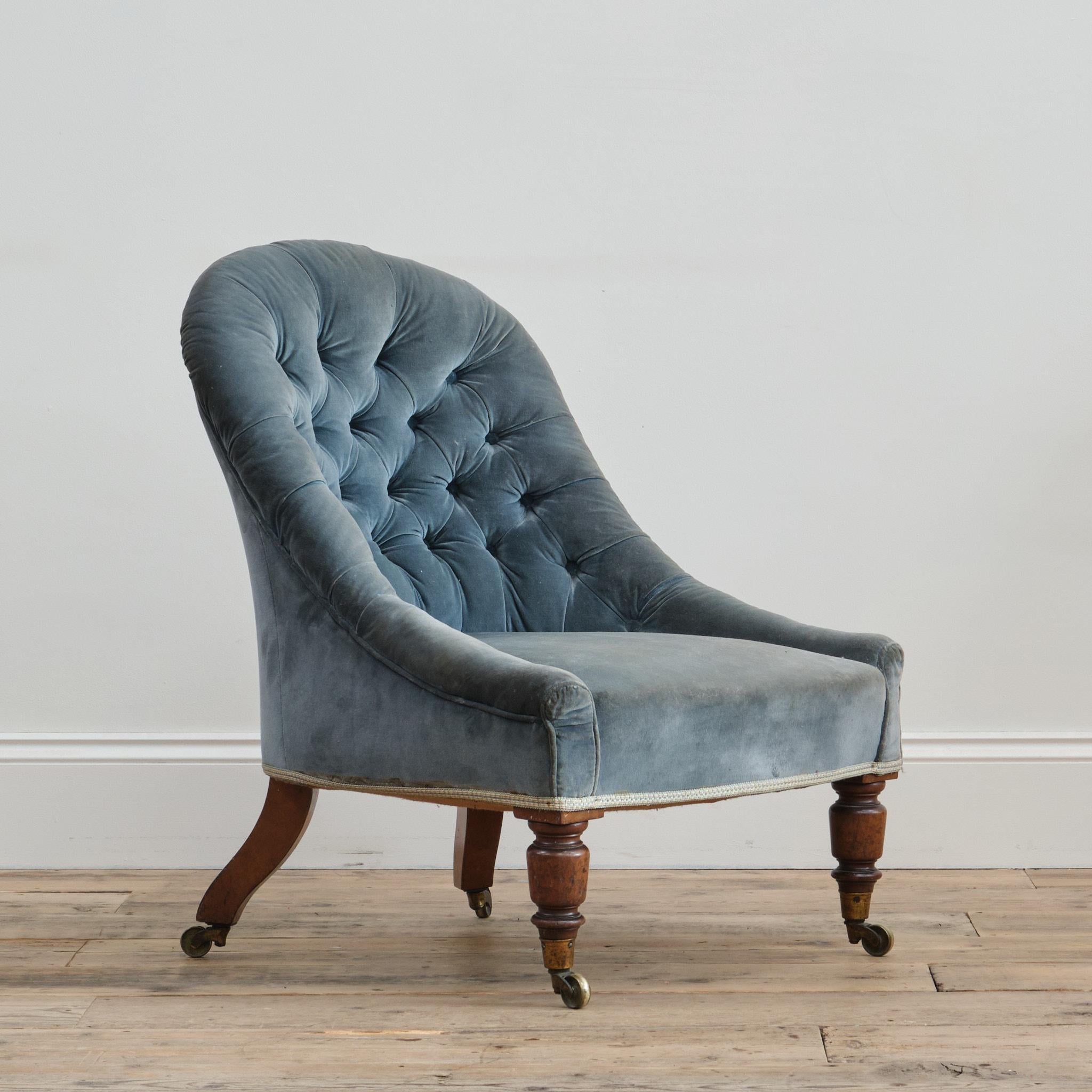 Anglais Chaise à pantoufles du XIXe siècle à la manière de Brisk One en vente