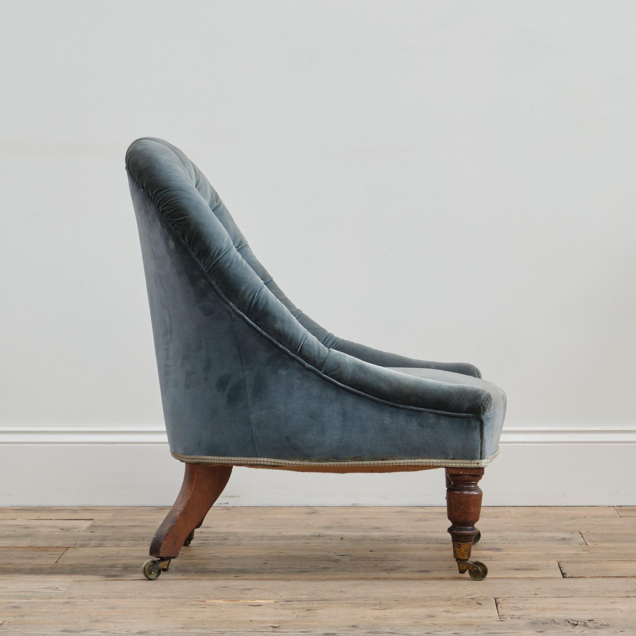 Chaise à pantoufles du XIXe siècle à la manière de Brisk One Bon état - En vente à Batley, GB