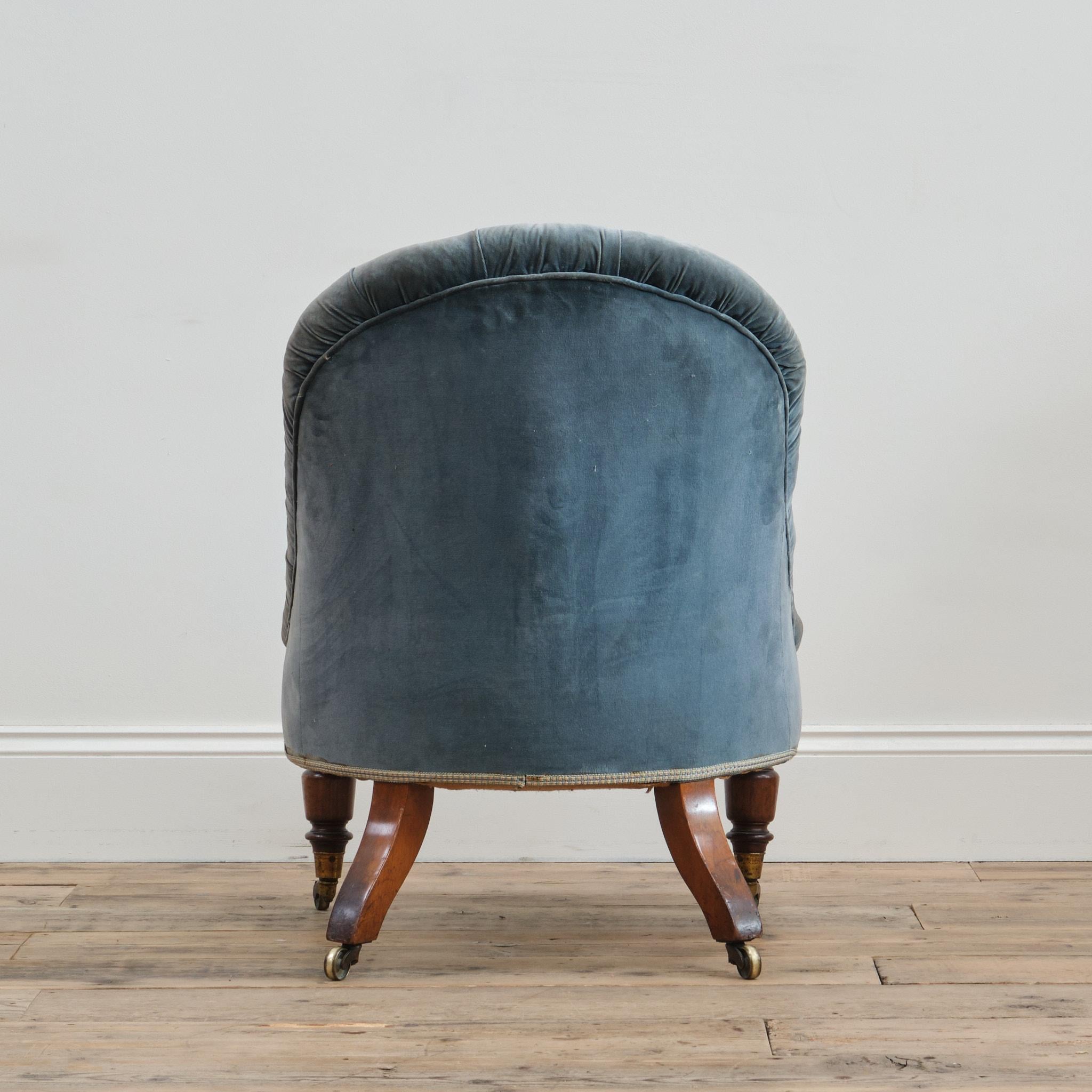 Chaise à pantoufles du XIXe siècle à la manière de Brisk One en vente 1