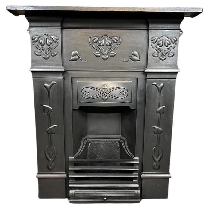 20th Century Cast Iron Fireplace Combination  For Sale