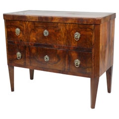 19th Century Small Biedermeier Walnut Chest of Drawers. Vienna, c. 1825