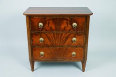 19th Century Small Biedermeier Walnut Chest of Drawers. Vienna, c. 1830