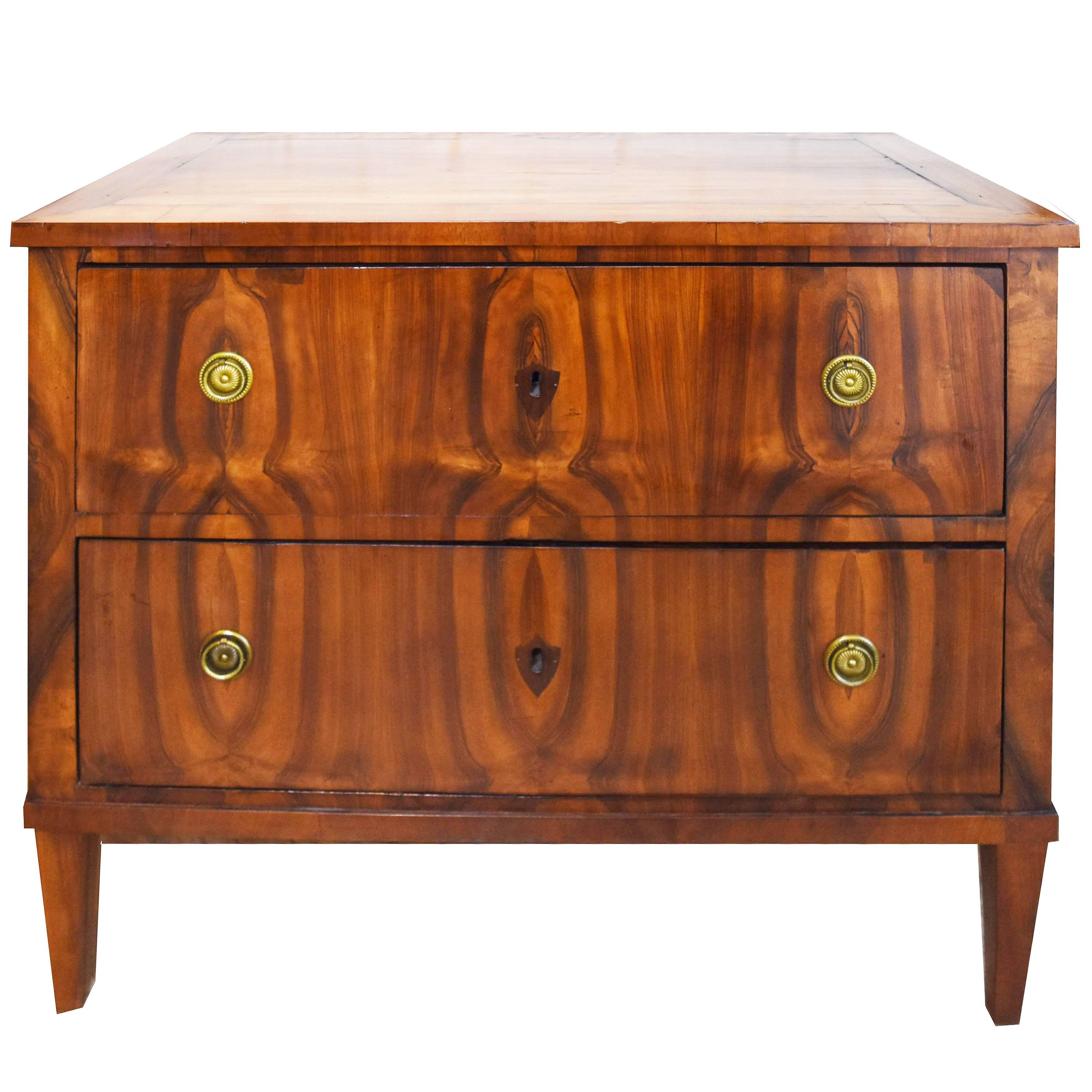 19th Century Small Biedermeier Walnut Commode