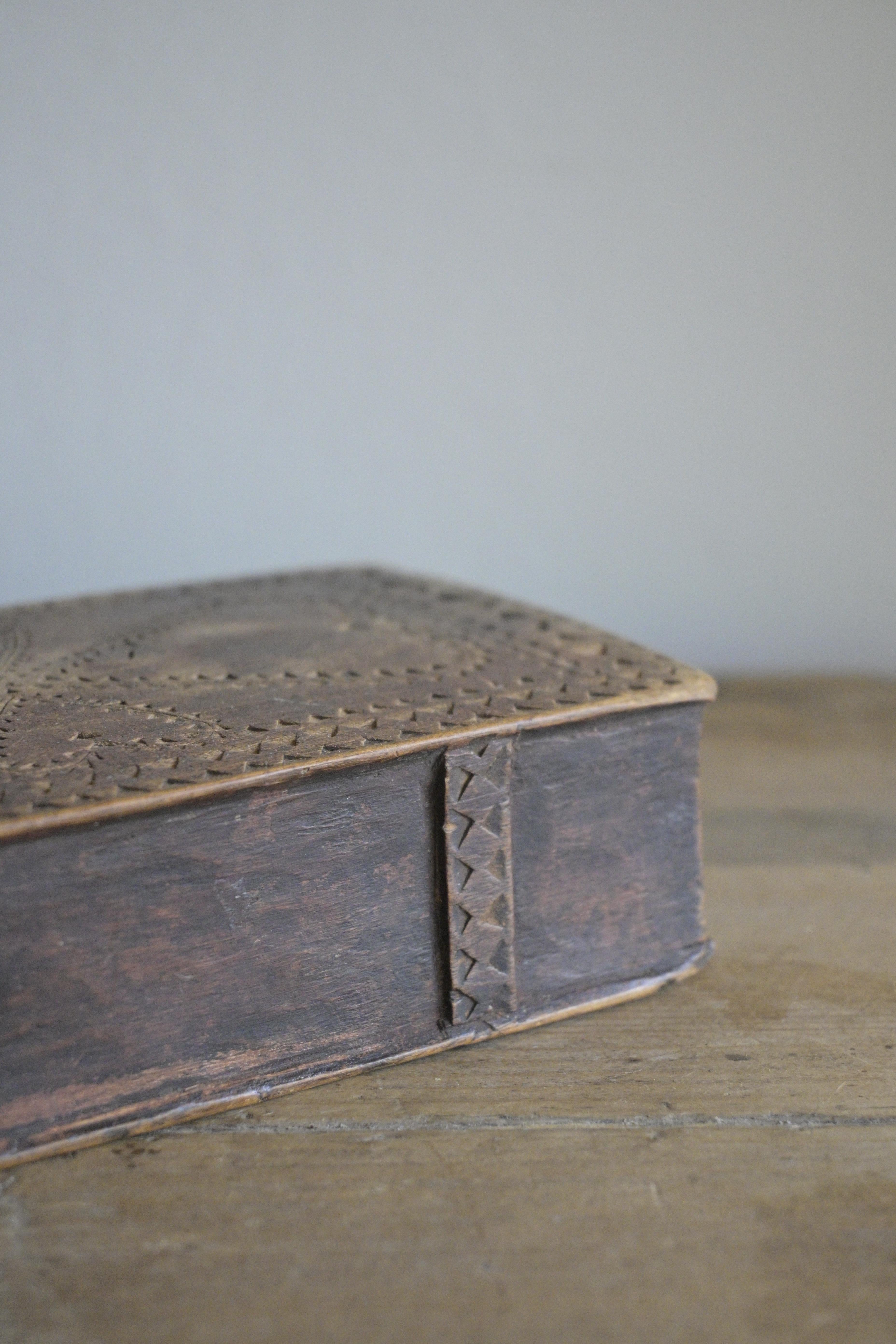 Pine 19th-century Small Book-Hide For Sale