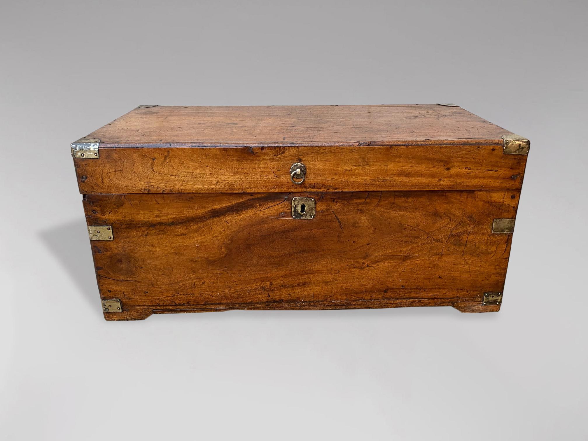 British Colonial 19th Century Small Camphor Wood Chest